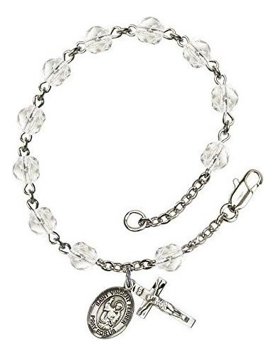 Ra De Dije - St. Vincent Ferrer Silver Plate Rosary Bracele