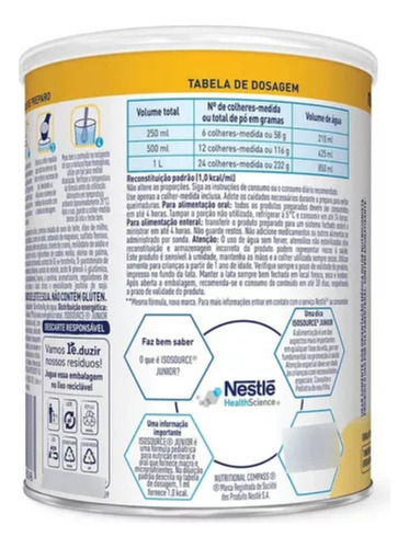 Fórmula Infantil Nutren Junior 400g Kit 02 Latas