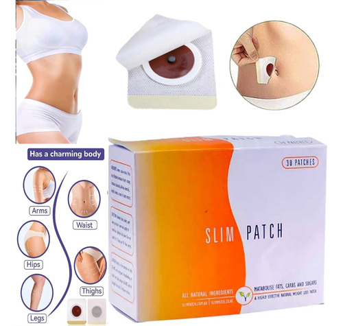  120 Slim Patch 4c Parche Reductor Imán Cuidado Cuerpo 