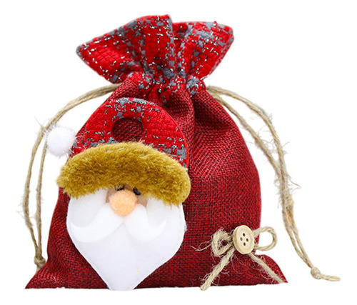 Bolsa De Regalo Con Cordón De Navidad, Envoltura De S Viejo