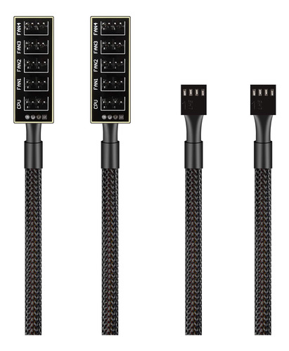 Cable De Concentrador De Ventilador Pwm Paquete De 2 Divisor