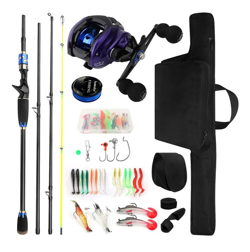 Fishing Rod And Reel Combos,4 5 6 Piece Carbon Fiber Lur