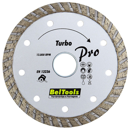 Disco De Corte Diamantado 230mm Turbo Beltools