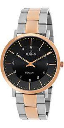 Relógio De Pulso Oslo Masculino Prata&rose Omtsssvs0001 G2sr