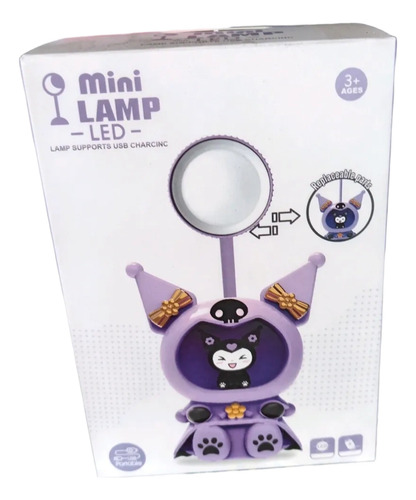 Mini Lámpara Led Kuromi Para Escritorio