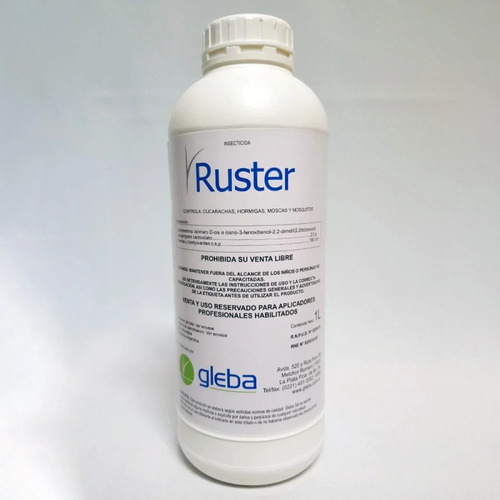 Insecticida Ruster Cucarachas Pulgas Hormigas X 1 L