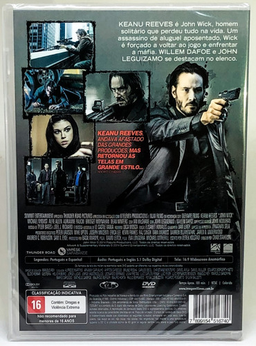 Imagem 3 de 8 de Dvd Trilogia John Wick - Keanu Reeves - Original Lacrado