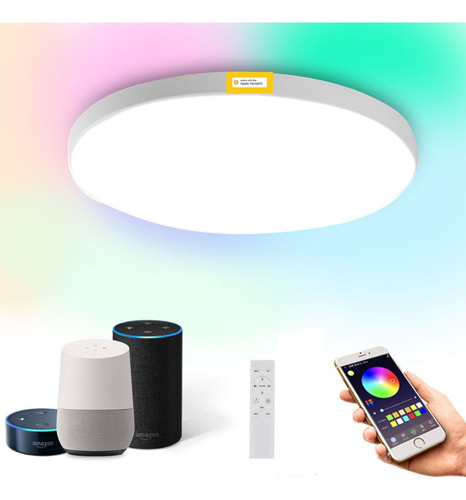 Lámpara De Techo Inteligente Led Compatibles Con Siri Alexa