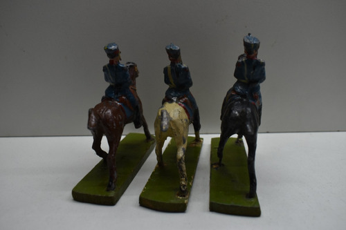 Antiguos Soldaditos Plomo Granaderos A Caballo Argentina (Usado)