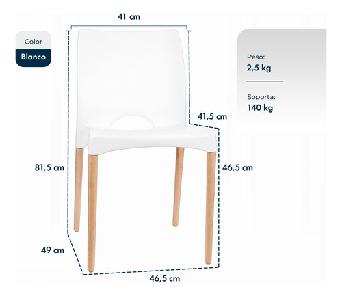 Sillas Cannes Nordicas Patas De Madera X4 Gardenlife.