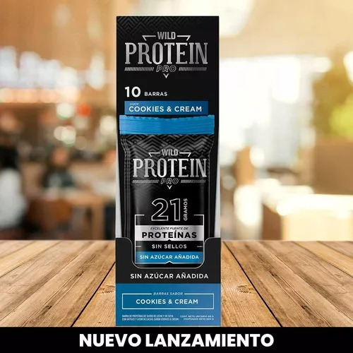 Wild Protein Pro 21g Proteina 10 Unidades Cookies And Cream