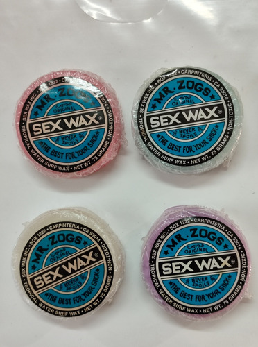 Cera Para Tablas De Surf. Marca Sex Wax Colores Variados
