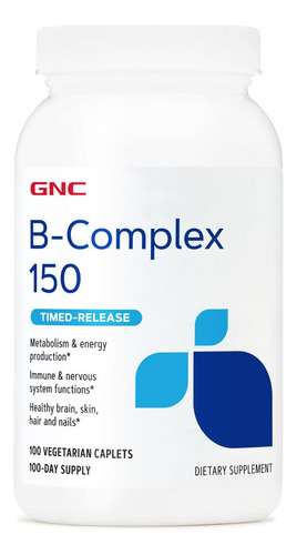 B-complex 150 Liberacion Temporizada 100cap Gnc