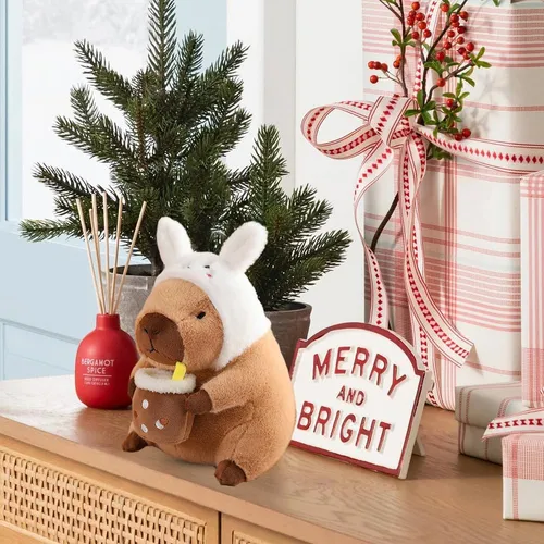 Lj 30cm Lindo Y Suave Muñeco Capibara Peluche Grande,regalo