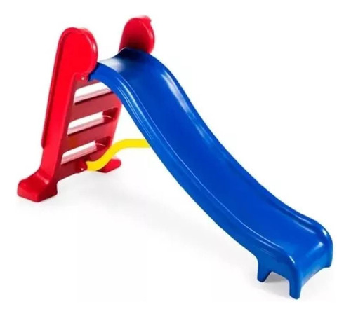 Escorregador Lacuca Brinquedos Escorregador Médio Divertido de plástico rotomoldado vermelho/azul