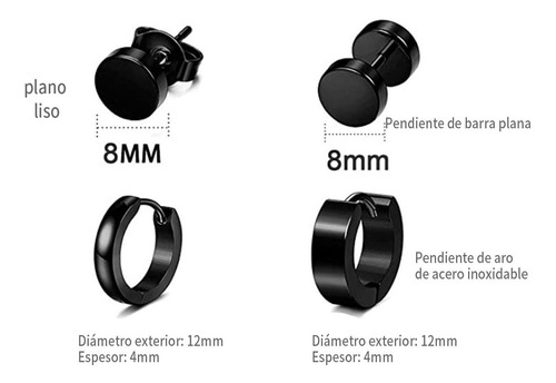 Imagen 3 de 8 de Clips Para Los Oídos Hipoalergénicos De Acero Inoxidable