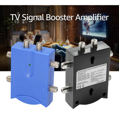 Amplificador Tv Bidireccional 2 Entradas Señal Antena Booste
