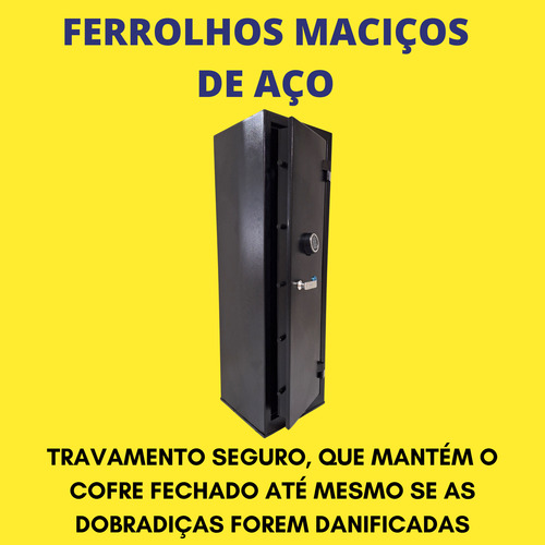 Cofre Cac Aprovado P/ Armas Longas Até 12 Longas E 15 Curtas