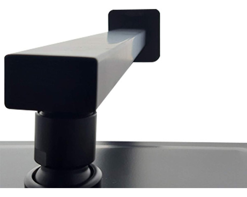 Brazo De Ducha 40 Cms Negro Mate Acero Inox Schwartz Taumm