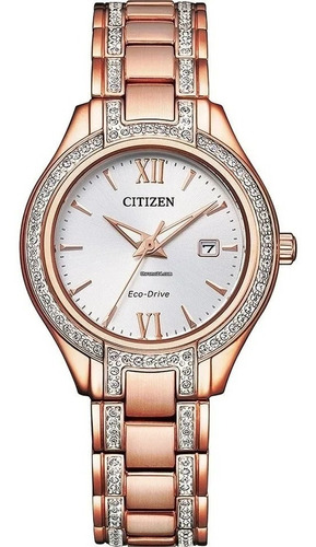 Citizen Elegance Crystal Silver Dial Fe1233-52a ... Dcmstore