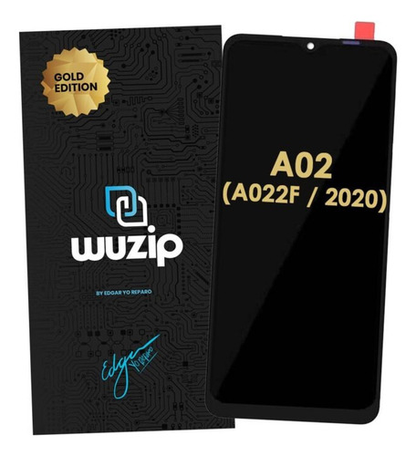 Modulo Samsung A02 A022 Gold Edition Negro
