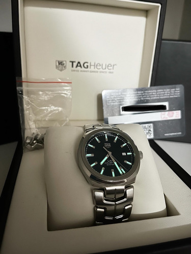 Tag Heuer Link 2022 41mm Prateado Prateado Azul (Usado)