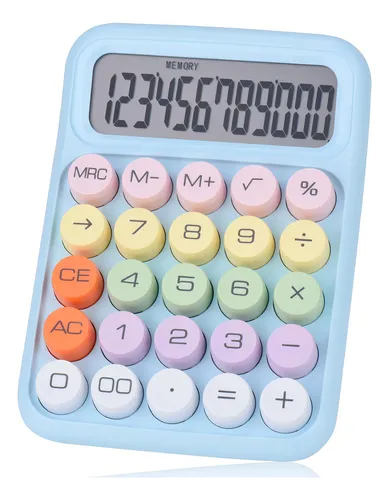 comprar Calculadora Mecánica Con Pantalla Lcd 12 Dígitos Y Botones G