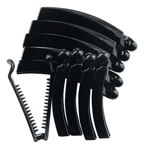 10 Piezas Clips De Cabellero De Plátano De 10cm + 10 Piezas