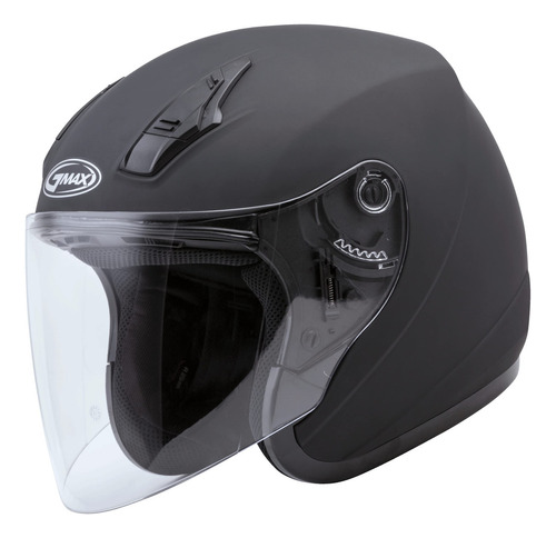 Casco De Calle Abierto De Gmax Of-17 (negro Mate, Mediano)