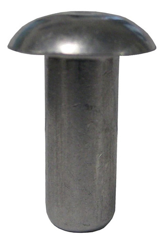Longitud Solid Aluminio Round Head Rivet Plain Acabado (pack