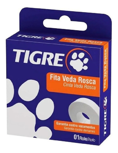 Fita Veda Rosca P/ Encanamento Água Fria E Quente 25m Tigre