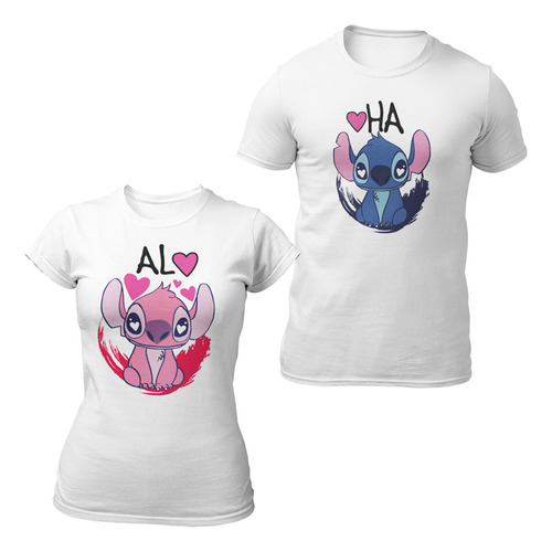 Playeras Para Parejas - Luv - Stich Love