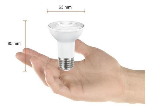 Foco led Tecnolite 6PAR20LED65MV25 Dicroica color blanco frío 6W