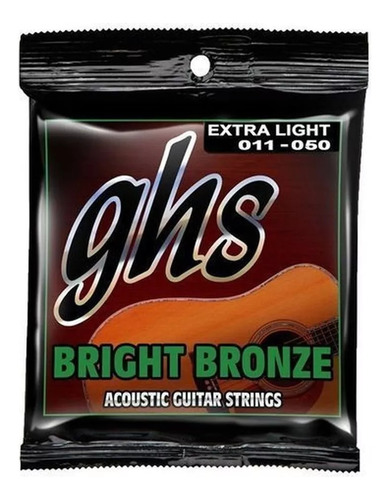 Encordoamento Ghs Violao Aco 011 Bright Bronze Bb20x