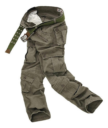 Cargo Pants Men Camouflage Trousers Casual Multi-pocket Pant