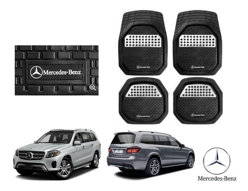 Tapetes Charola 3d Logo Mercedes Benz Gls450 2017 A 2020