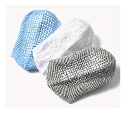 6 Pares De Calcetas Para Niños Antiderrapantes Multicolor