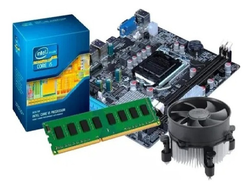 Kit I3 3220 +placa Mãe H61 1155 + 8gb Ddr3 +cooler Cor Preto