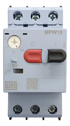 Disjuntor Motor Az 3p Mpw18-3-u004 2,5-4a Weg