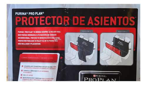 Funda Cubre Asiento Perros Mascotas Proplan **no Envio **