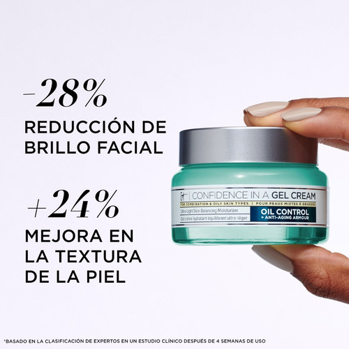 Gel Hidratante In A Confidence Oil Control 60ml It Cosmetic Grasa Noche
