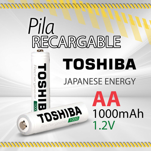 Pila Toshiba Japanese Energy Recargable Aa 1000mah / 09514