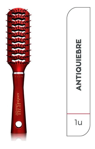Cepillo para pelo antiquiebre Avon Desenredante Antiquiebre bordó
