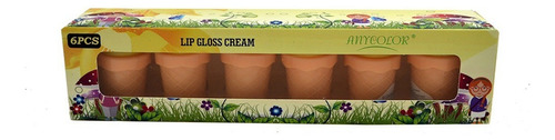 Kit 6 Lip Balm Hidratante Labial Cream Sorvetinho Infantil