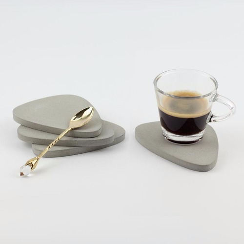 30% Off!!! Posa Tazas Vasos 4 Cemento Diseño Minimalista