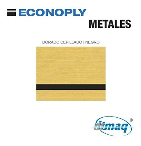 Metalex Plancha Placa Laserable Econoply Metalizado 60x40cm