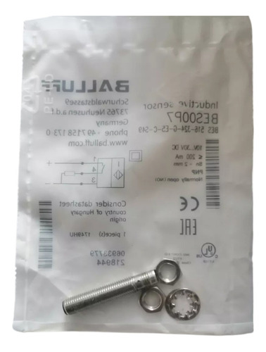 Bes00p7 Sensor Inductivo Balluff Pnp  Bes 516-324-g-e5-c-s49
