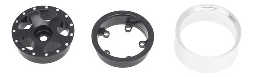 4x Rc Car Rim Parte De 1:24 Para Axial Scx24 90081 Rc Negro