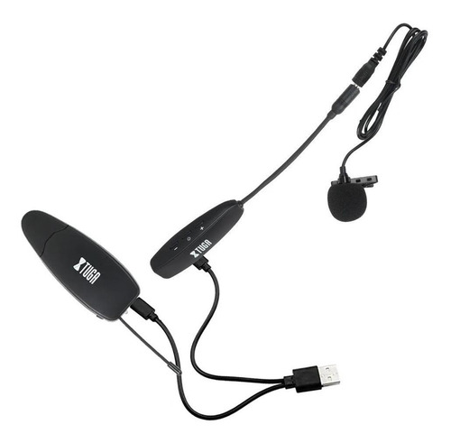 Imagen 2 de 2 de Micrófono inalámbrico Xtuga KX623 cardioide negro
