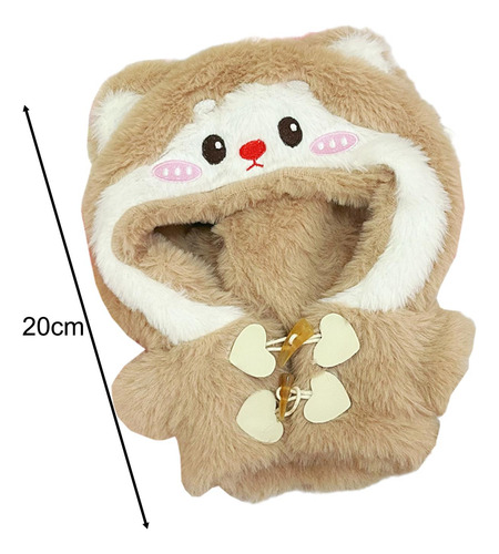 Ropa Para Muñecas, Mono Con Capucha De Felpa, Ropa De Uso